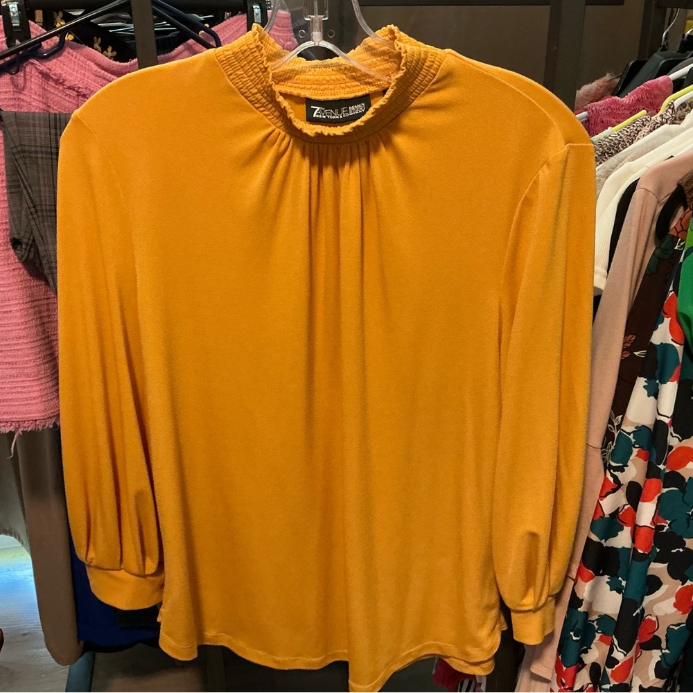 7th Avenue Golden Yellow Women's Blouse
